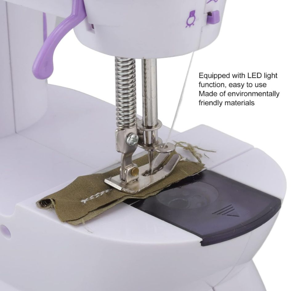 Mini maquina de coser portatil con pedal