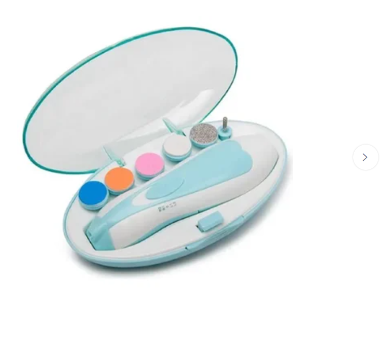 Kit de limas eléctrico de uñas para bebe y adultos con 6 cabezales