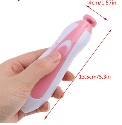 Kit de limas eléctrico de uñas para bebe y adultos con 6 cabezales