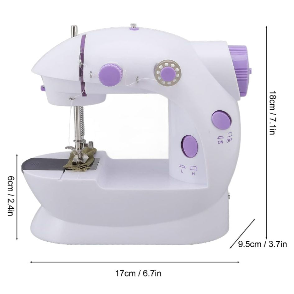 Mini maquina de coser portatil con pedal