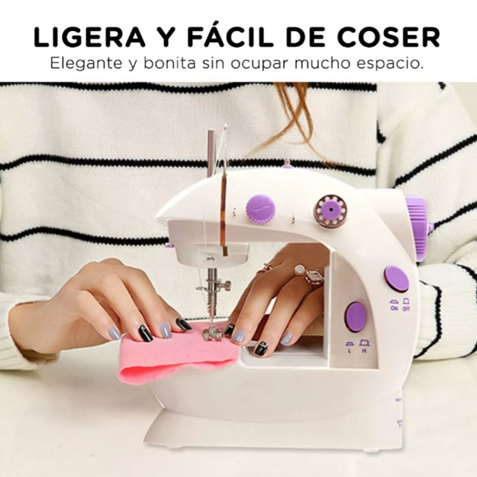 Mini maquina de coser portatil con pedal