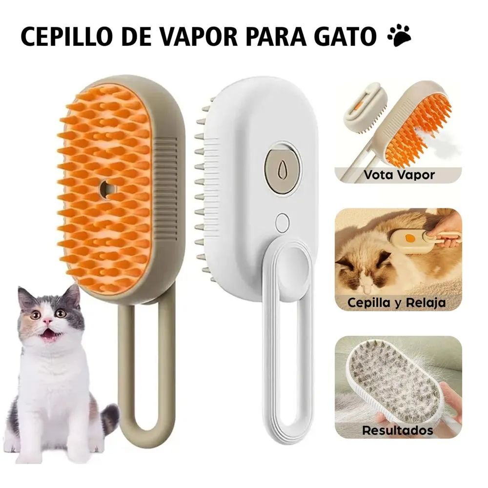 Cepillo para mascotas - con vapor y spray
