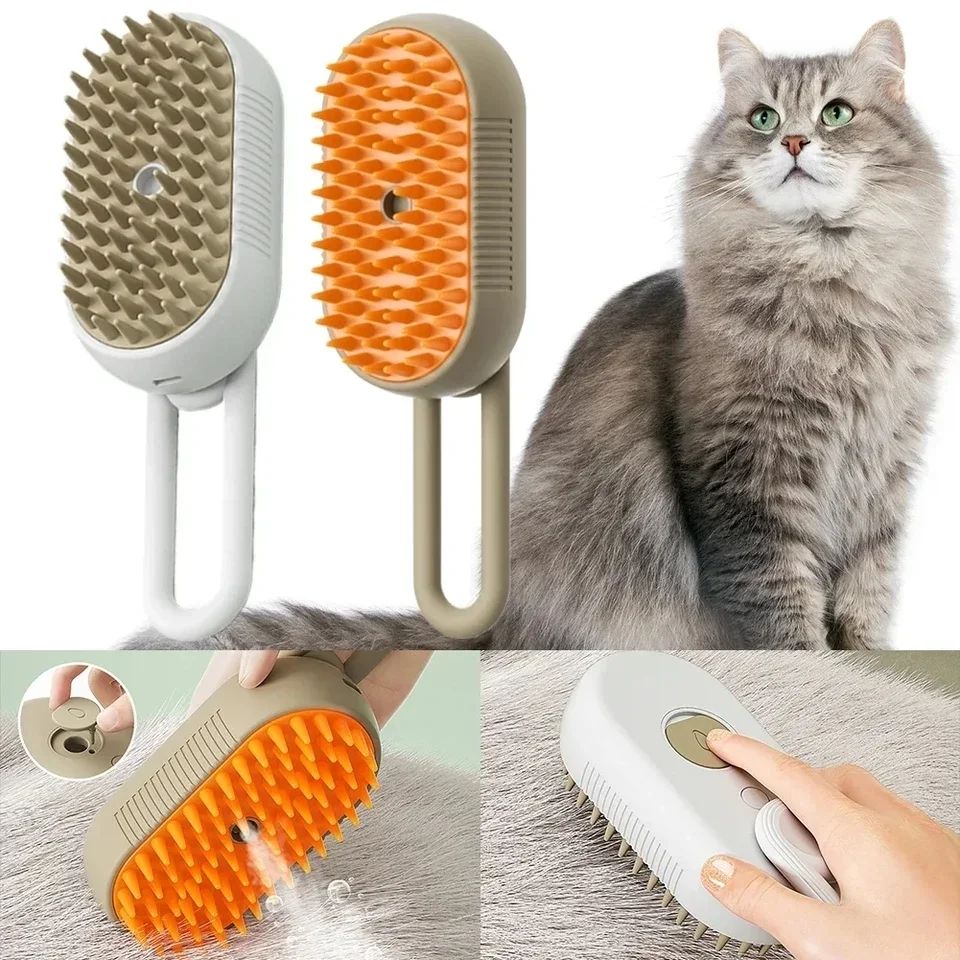 Cepillo para mascotas - con vapor y spray