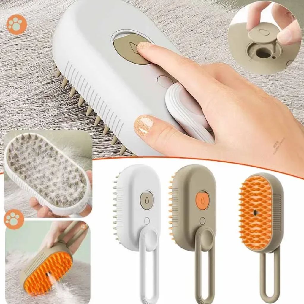 Cepillo para mascotas - con vapor y spray