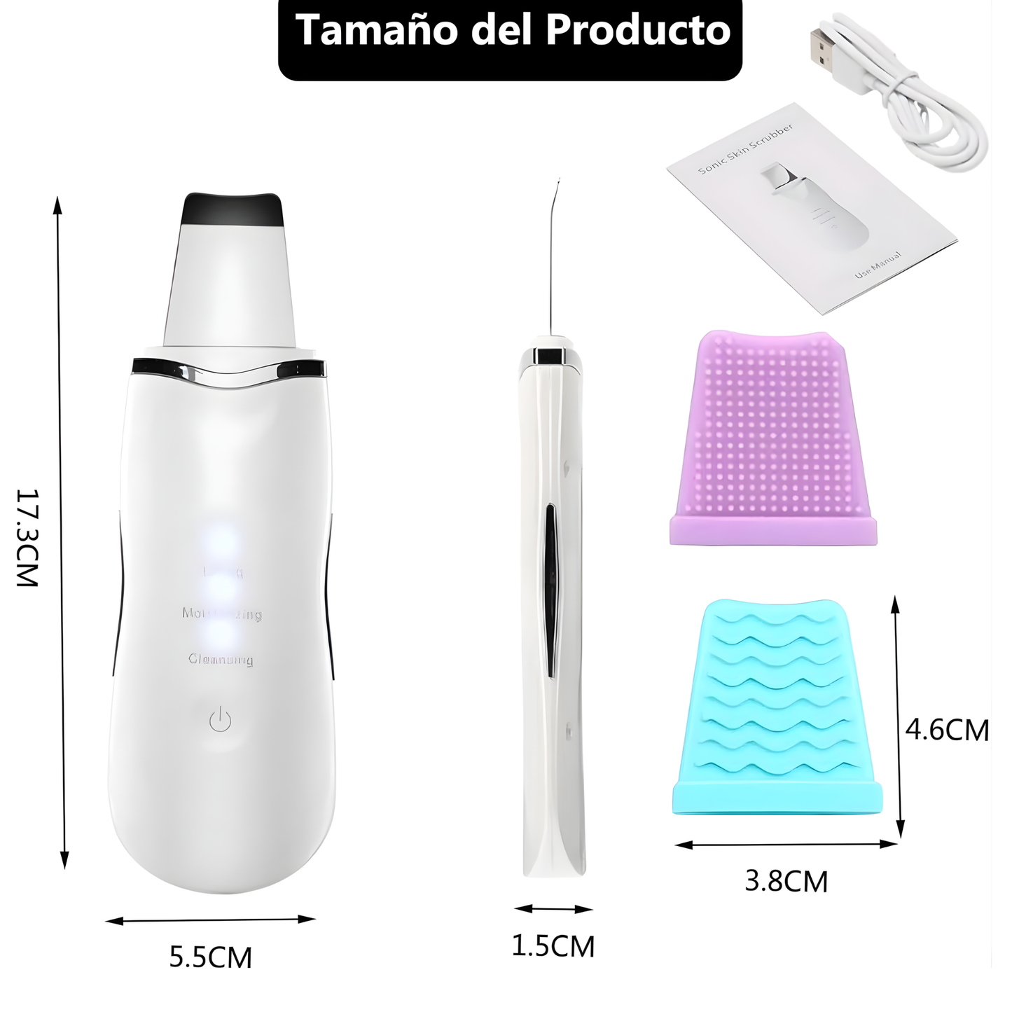Limpiador facial de espatula para puntos negros