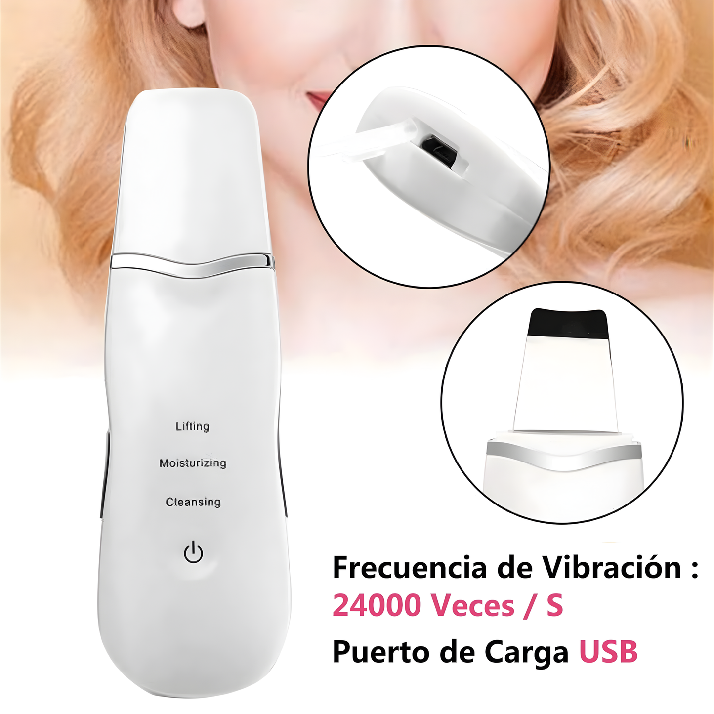 Limpiador facial de espatula para puntos negros
