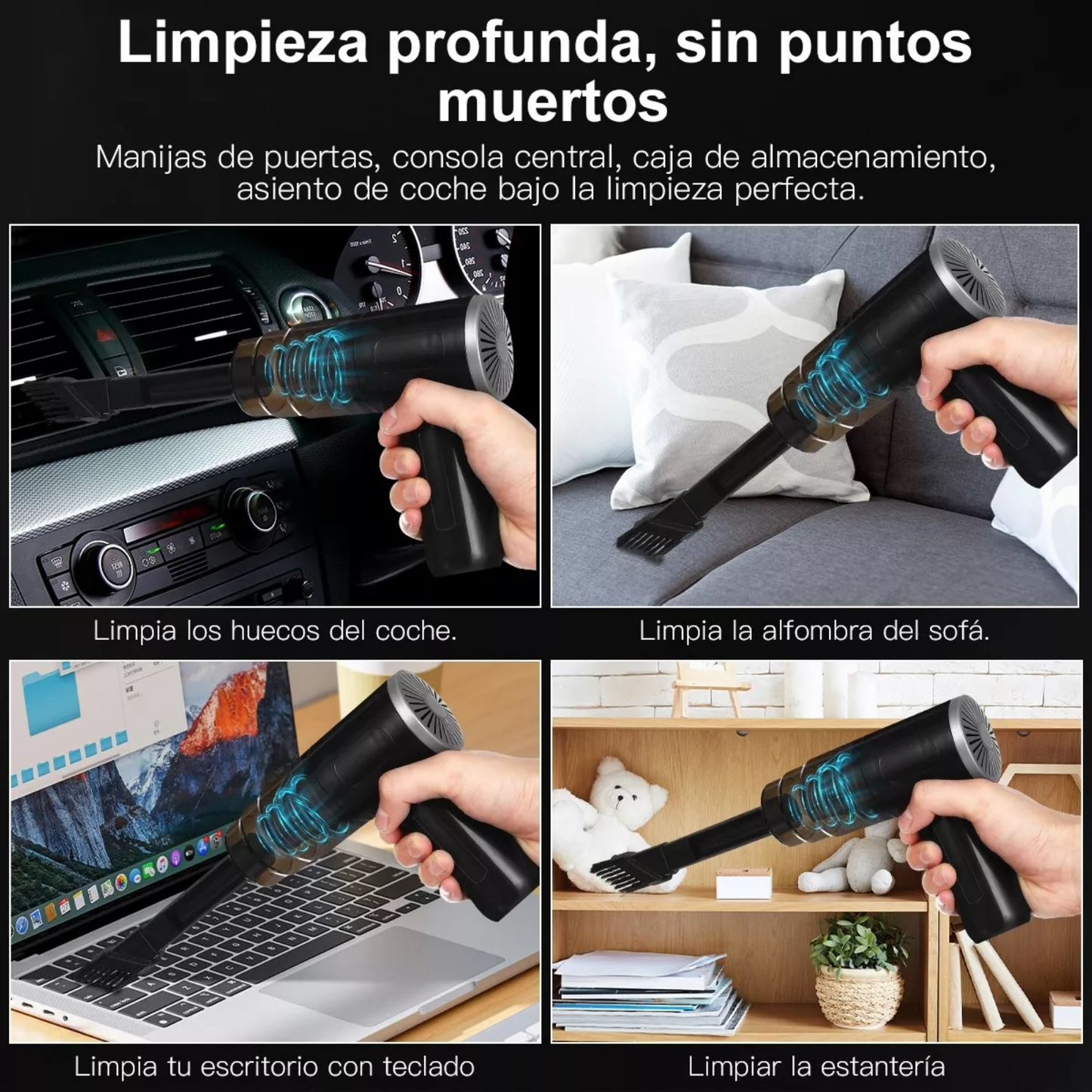 Aspiradora portátil para carro y casa