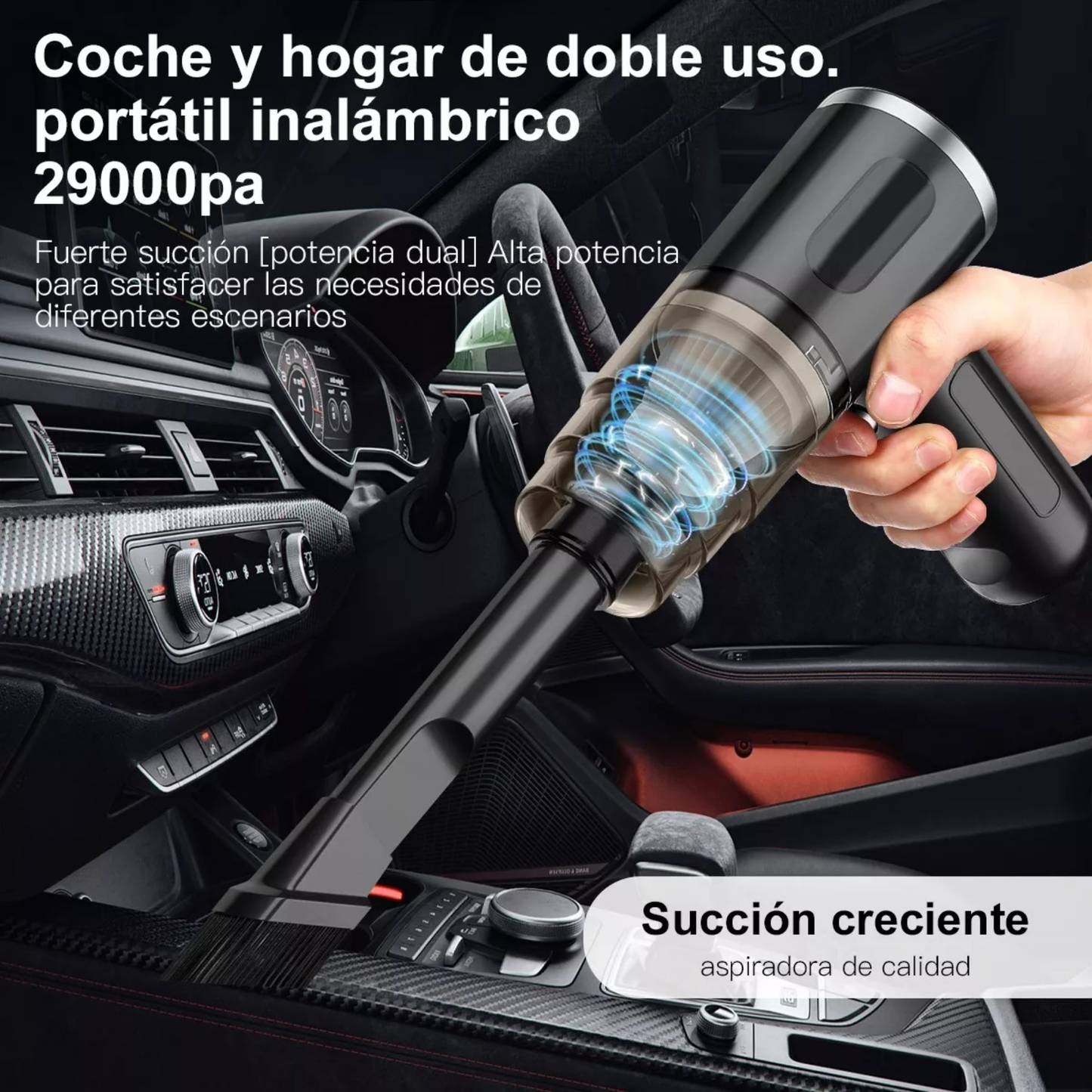 Aspiradora portátil para carro y casa