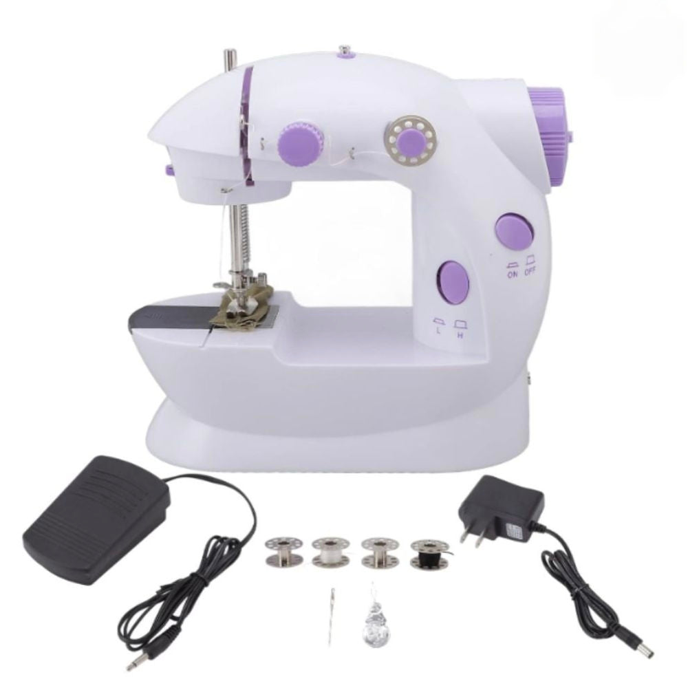 Mini maquina de coser portatil con pedal