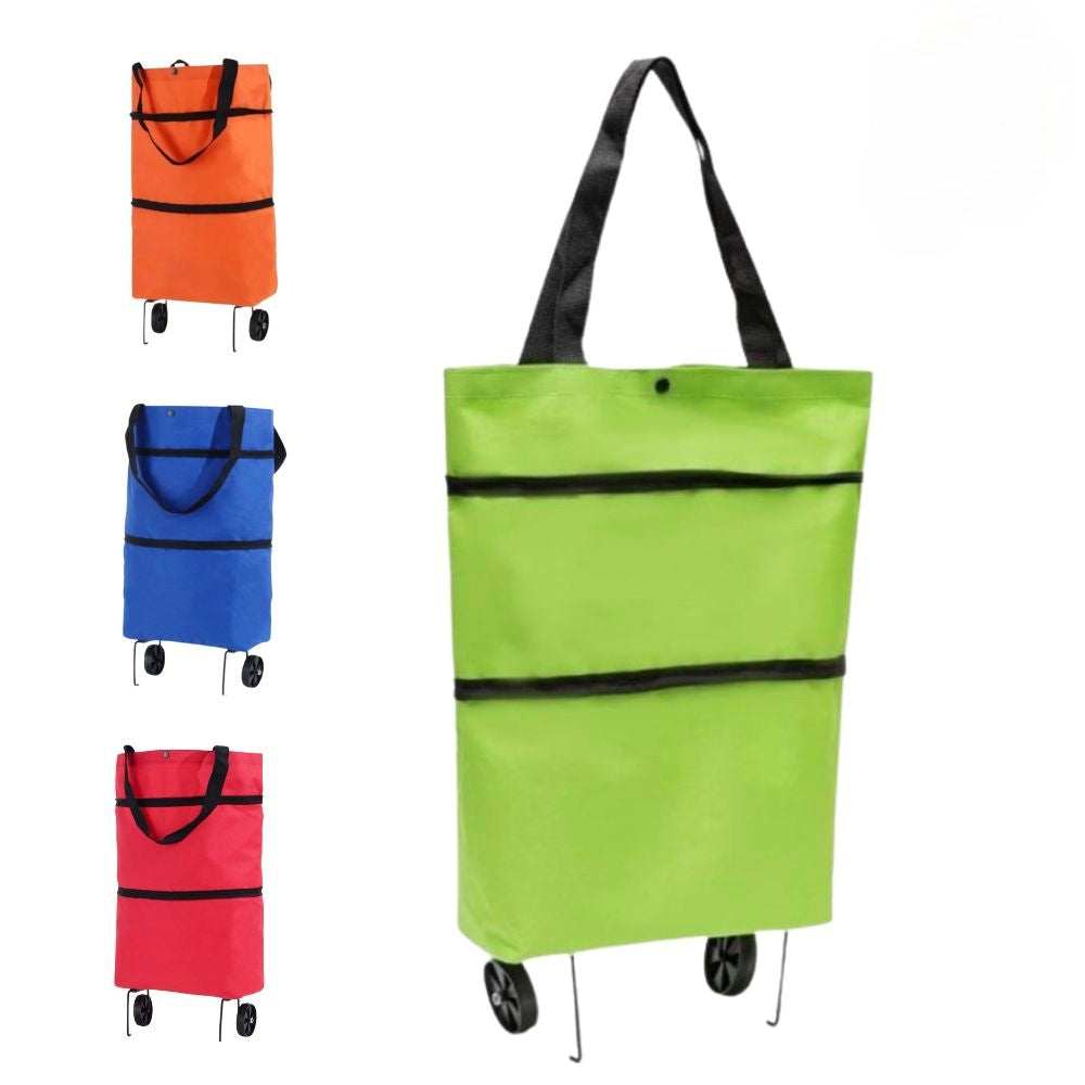 Bolsa con ruedas plegable portatil